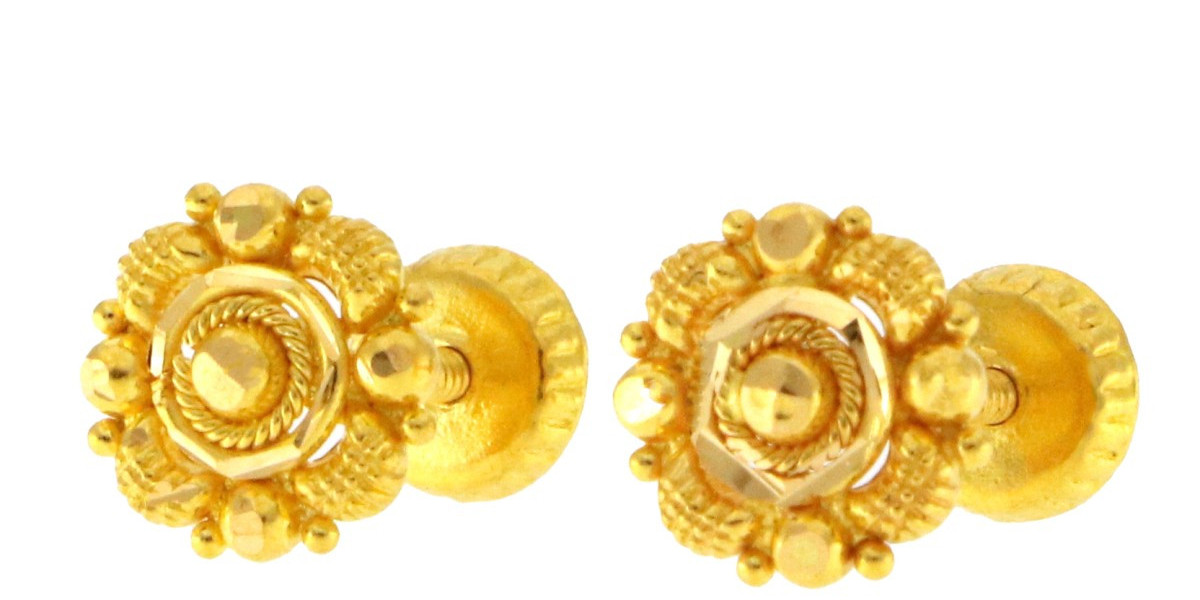 Elevate Your Style with Timeless Sophistication: 22ct Gold Stud Earrings